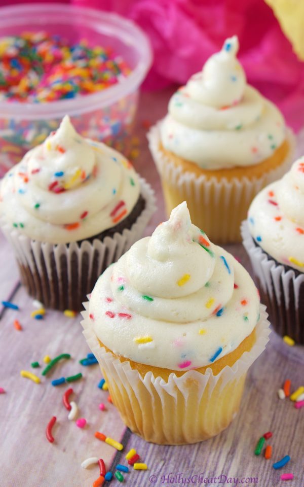 Funfetti Cake Batter Frosting - HOLLY'S CHEAT DAY